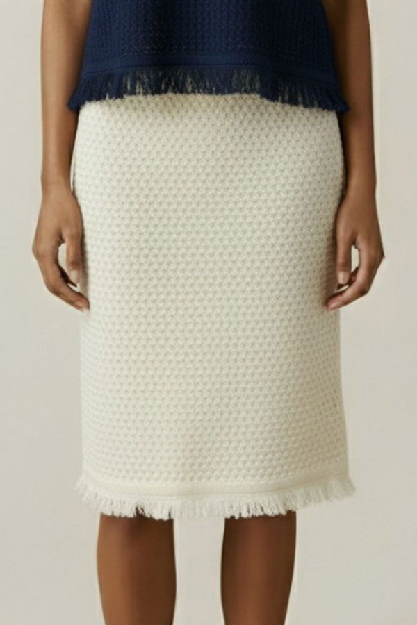 Velvet Blythe Skirt - Milk