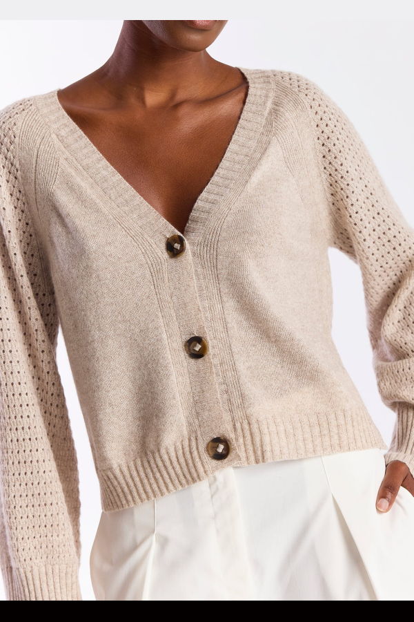 Brodie Natalie Cardigan - Wheat