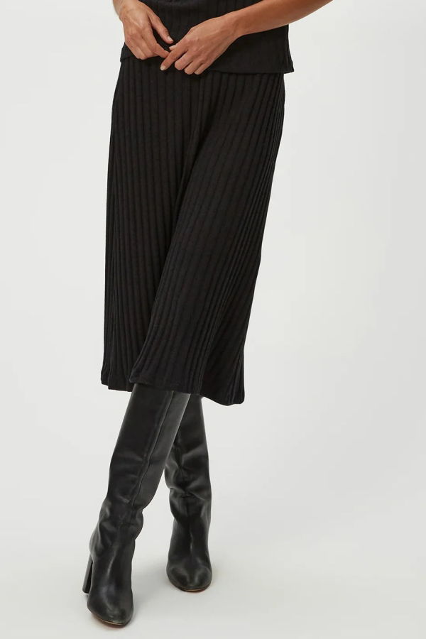 Michael Stars Shania Midi Skirt - Black