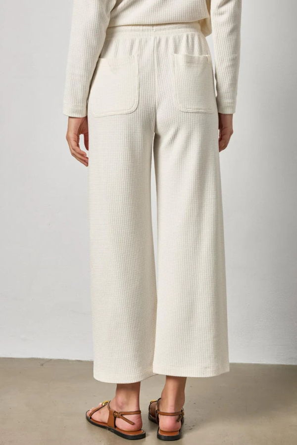 Lilla P. Side Panel Pant - Ecru
