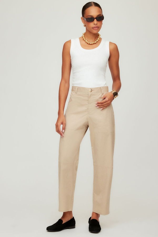 Fifteen Twenty Sondra Barrel Pant - Stone
