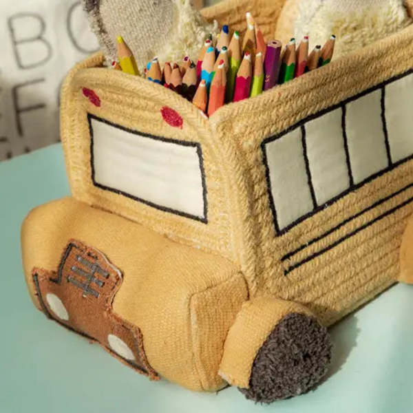 KIDS Lorena Canals Mini School Bus Basket | Garmentory