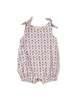 KIDS Tea Collection Tie Shoulder Romper in Tile Floral - Thumbnail 1