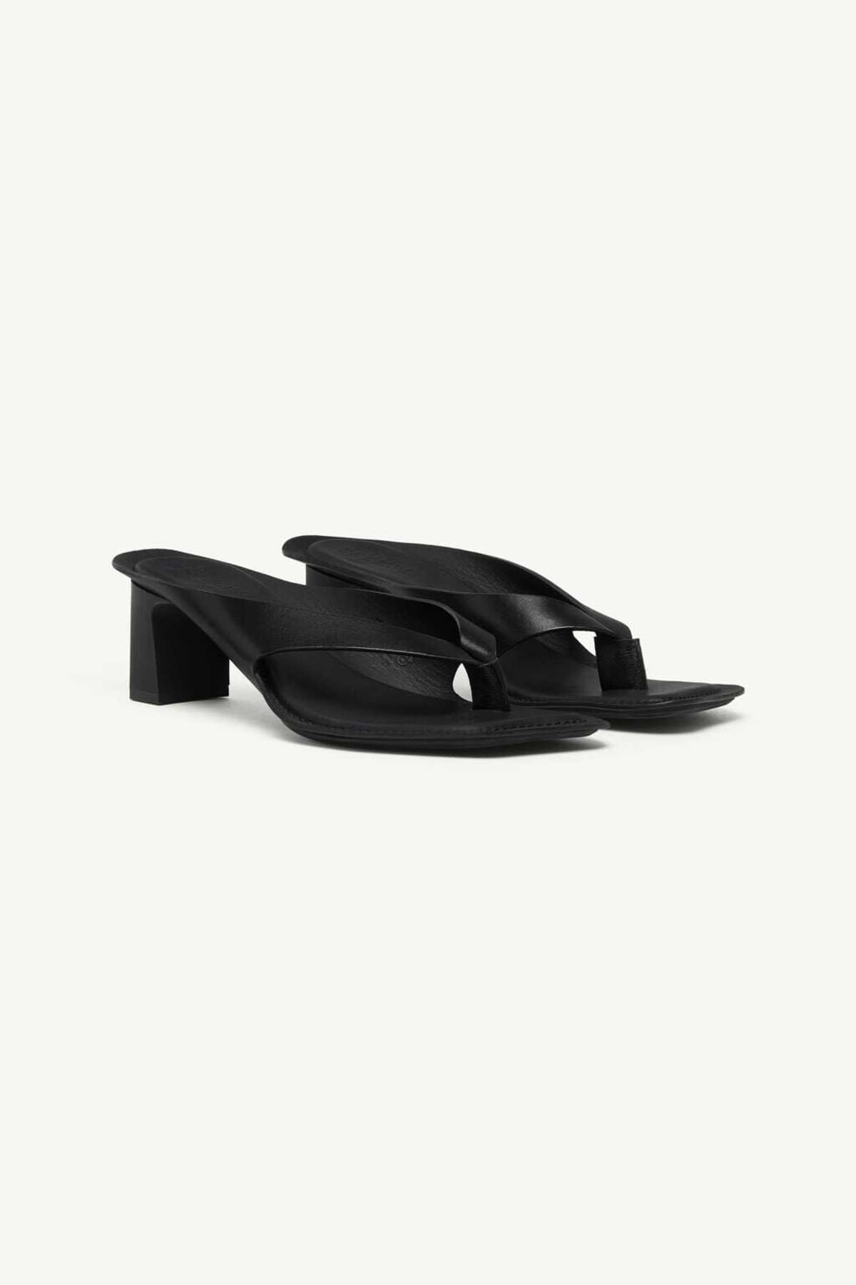 MM6 Maison Margiela Anatomic Leather Flip Flop Mules - Image 2 of 5