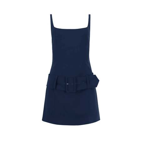Sandy Liang Delia Dress - Navy | Garmentory
