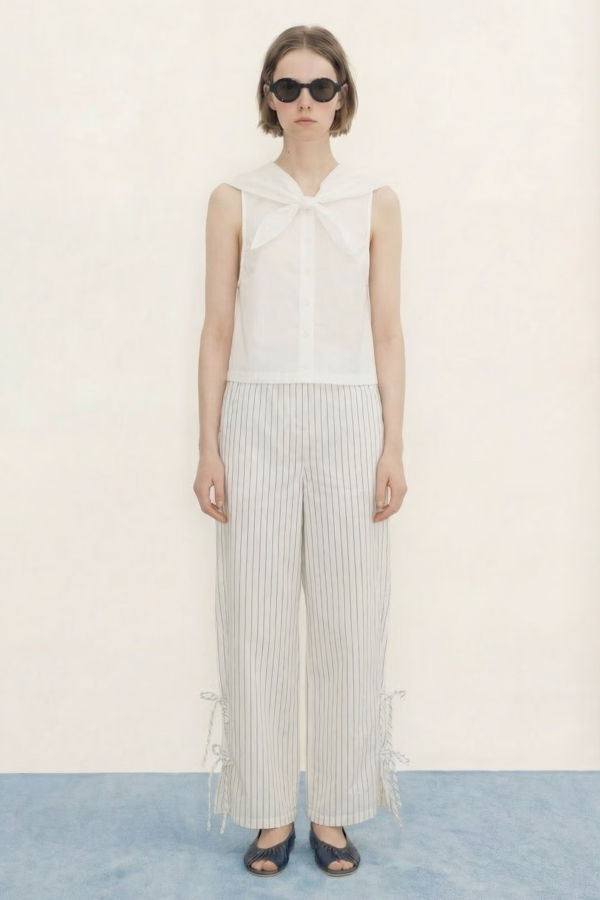 TINY BIG SISTER Striped Elasticated Pants
