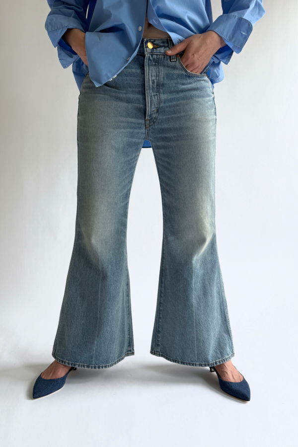 Jamie Haller The Bell Crop Jeans - Beach Indigo
