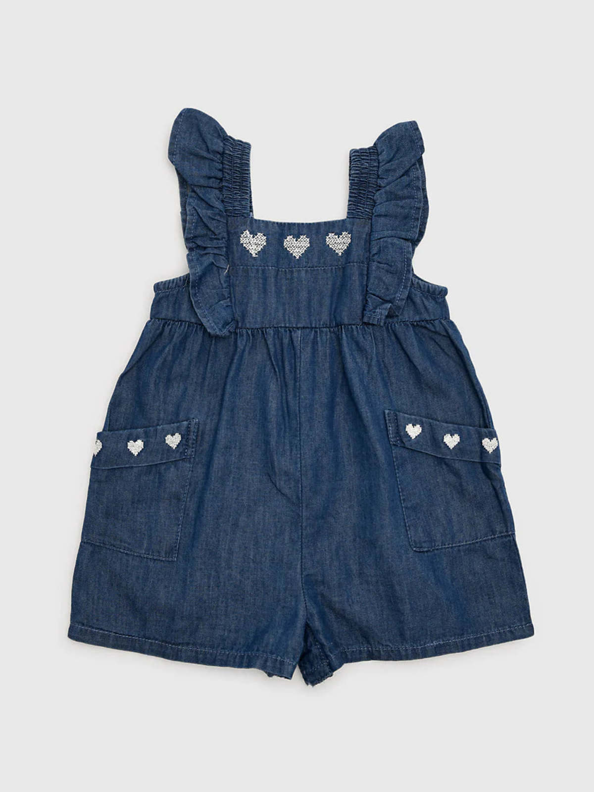 KIDS Colored Organics Mayoral Embroidered Romper - Image 1 of 3