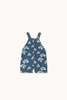 KIDS Tinycottons Blossoms Denim Short Dungaree - Thumbnail 4