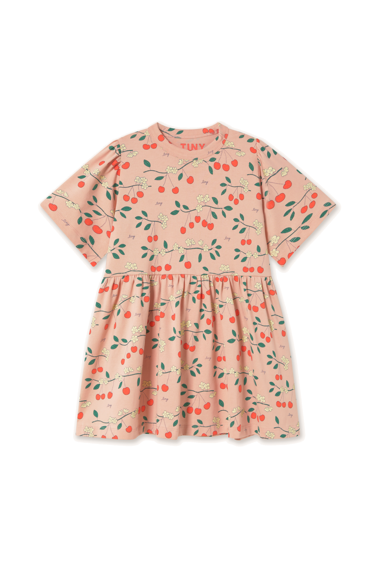 KIDS Tinycottons Cherry Trees Dress - Image 1 of 3
