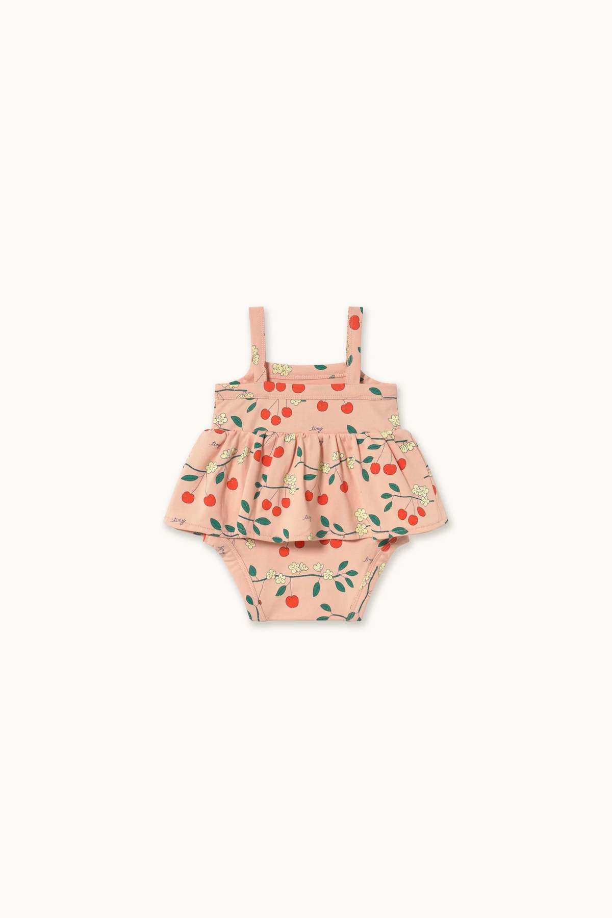KIDS Tinycottons Cherry Trees Romper - Image 2 of 3