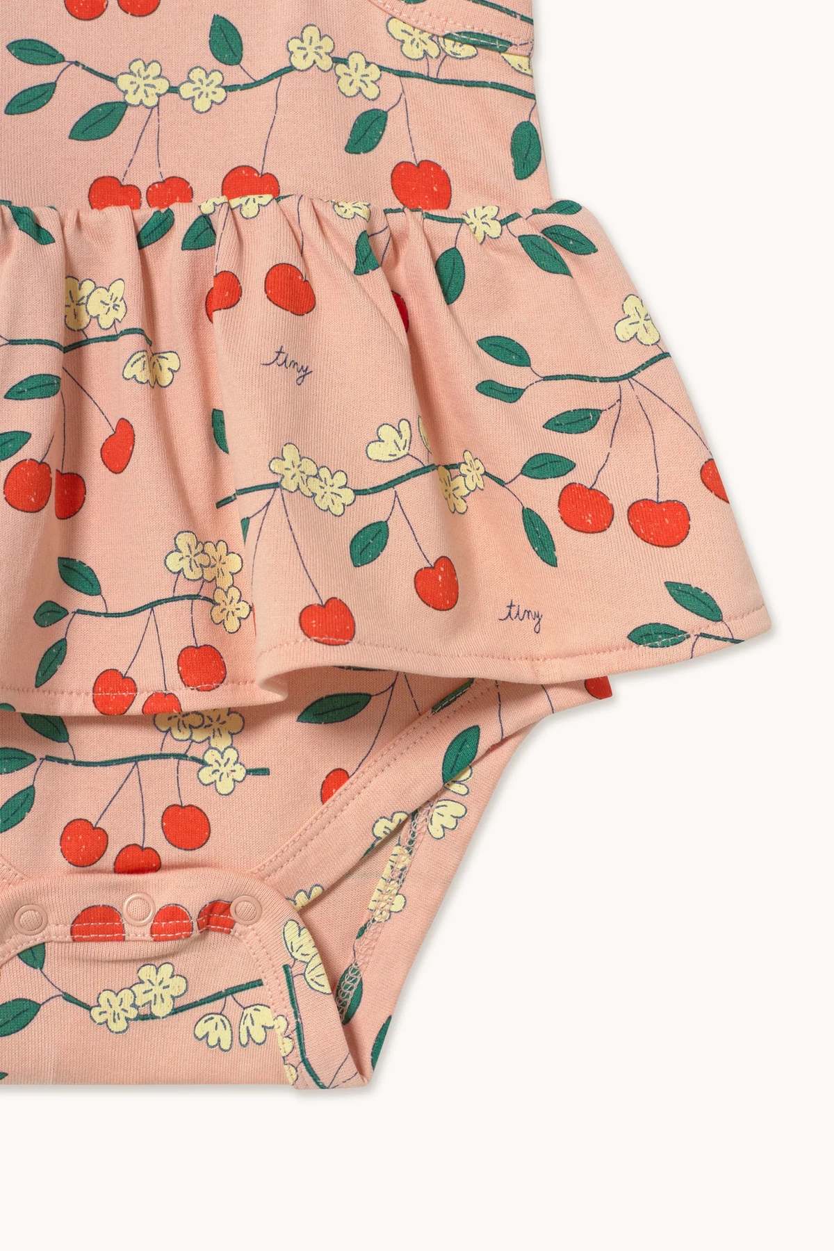 KIDS Tinycottons Cherry Trees Romper - Image 3 of 3