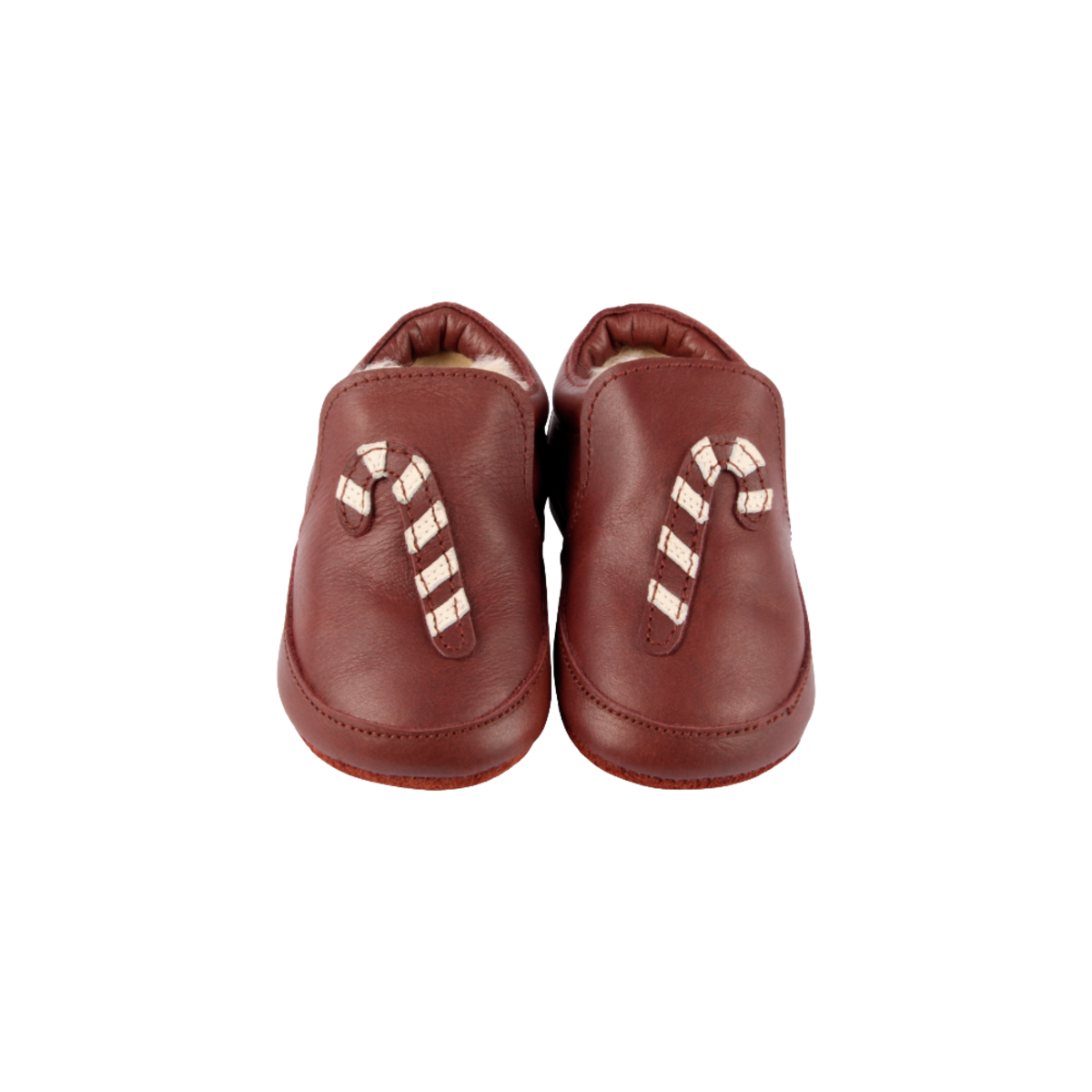 KIDS Donsje Ino Candy Cane Baby Shoes - Burgundy Classic Leather - Image 1 of 5