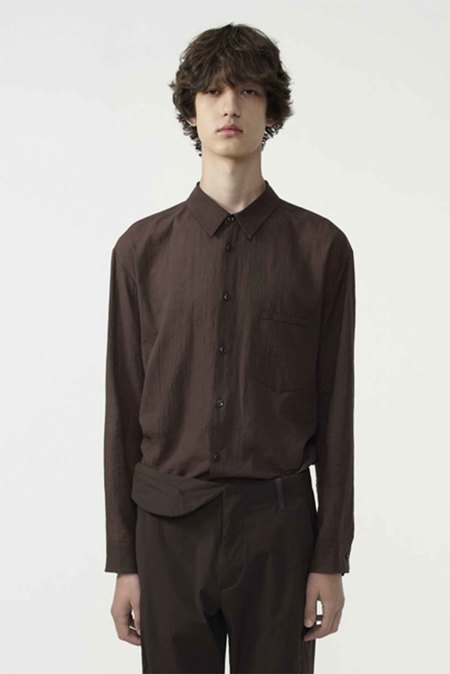 POST ARCHIVE FACTION (PAF) Boucle Zip Shirt | Garmentory