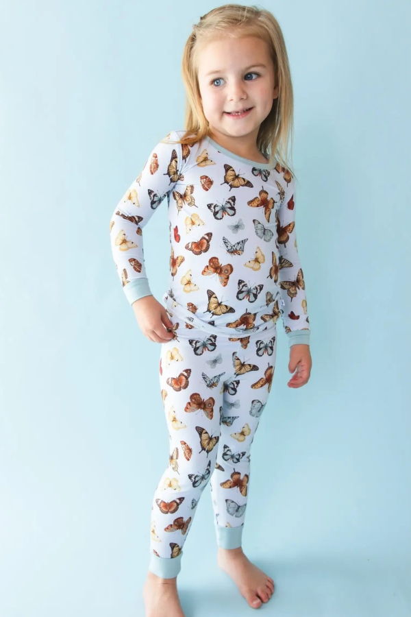 KIDS Jammie Session Butterfly Kisses Bamboo Pajamas