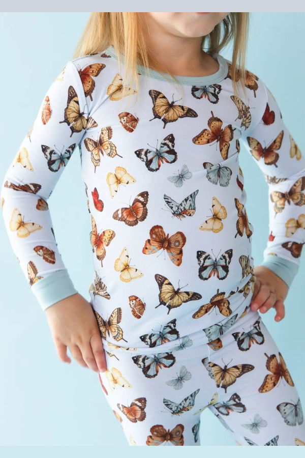 KIDS Jammie Session Butterfly Kisses Bamboo Pajamas