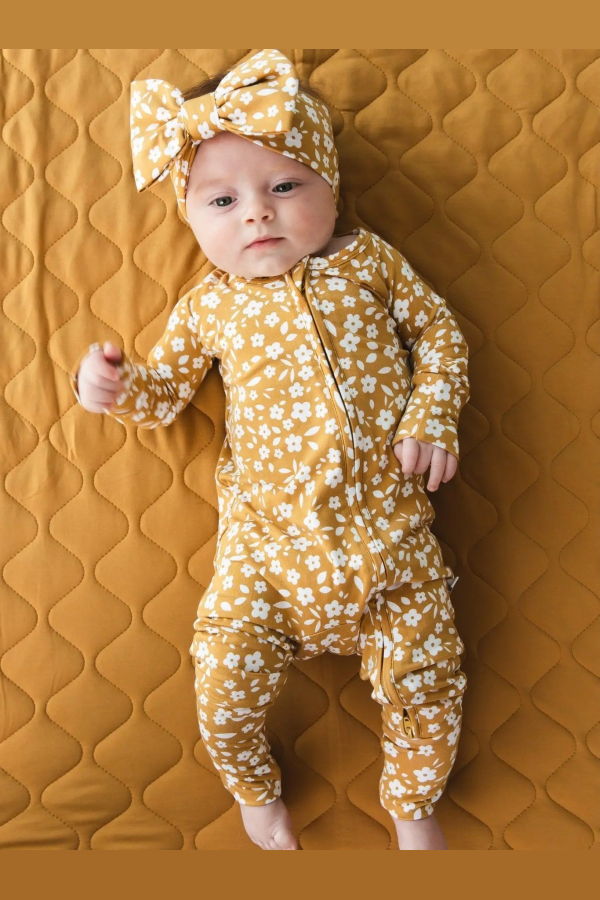 KIDS Jammie Session Honey Blooms Bamboo Romper