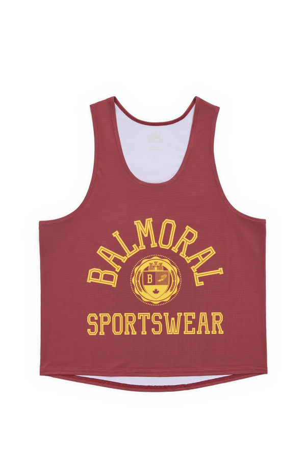 Balmoral Academy Cropped Tank Top - Burgundy