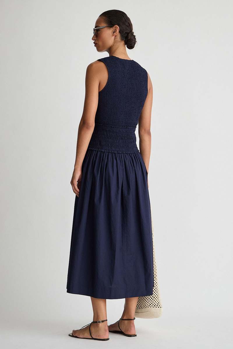 Apiece Apart Siempre Tank Maxi Dress - Midnight