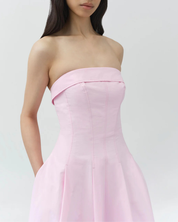 cream satin maxi dress Irene Strapless - Size S - Cowl Back & Ruched Elastic Strap size:4 Yrs 100% Polyester xxcloseoutJuly25 Cornflower & Poor Blue
