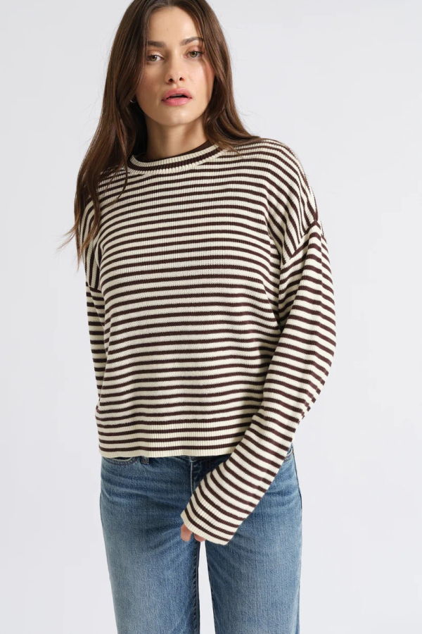 DAZE Carlyle Stripe Pullover Sweater