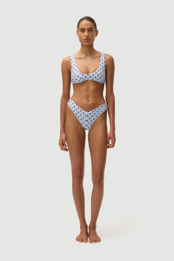 F E L L A . Alfie Top - Blue Polka Fudge