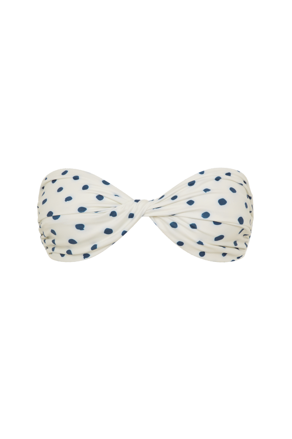 F E L L A. Bernie Top - Cream Polka Navy