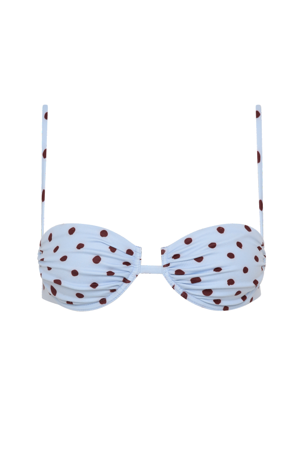 F E L L A . Gabriel Top - Blue Polka Fudge