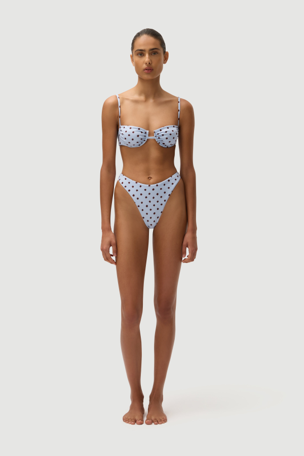 F E L L A . Gabriel Top - Blue Polka Fudge