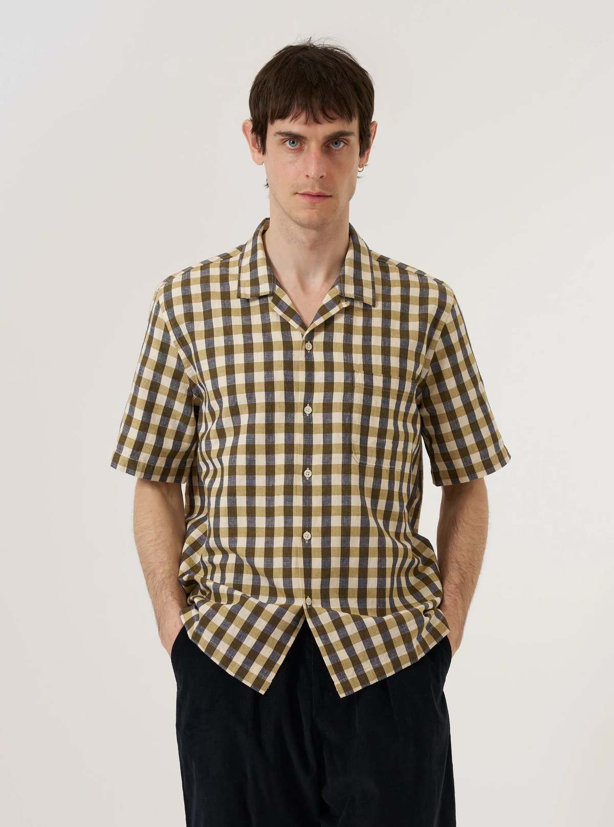 Universal Works Road Shirt - Olive - Image 3 of 8