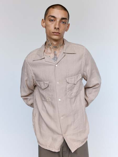 Taiga Takahashi Lot 108. 50S Italian Collar Shirt Hand Drawn Sumi