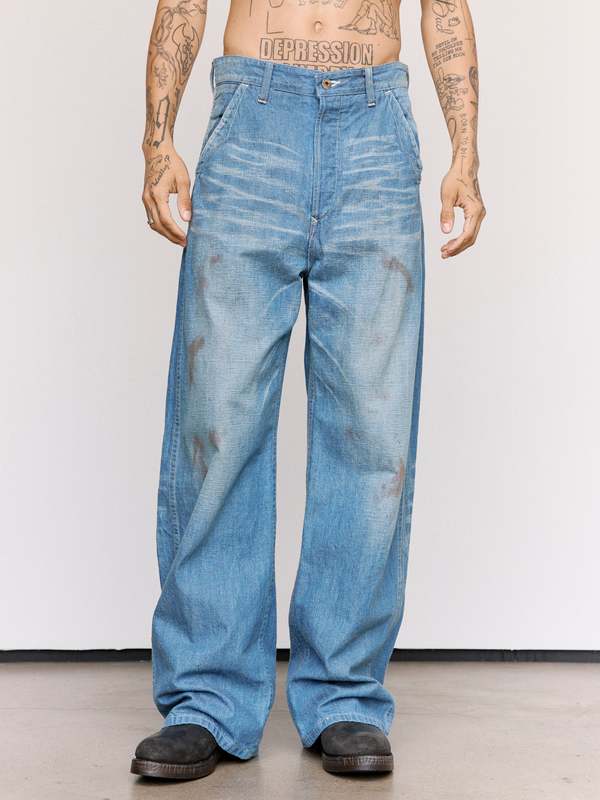 Taiga Takahashi Lot. 717 Damaged Painter Pants With Buckle