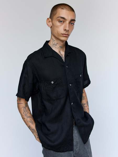 Taiga Takahashi Lot 108. 50S Italian Collar Shirt Hand Drawn Sumi