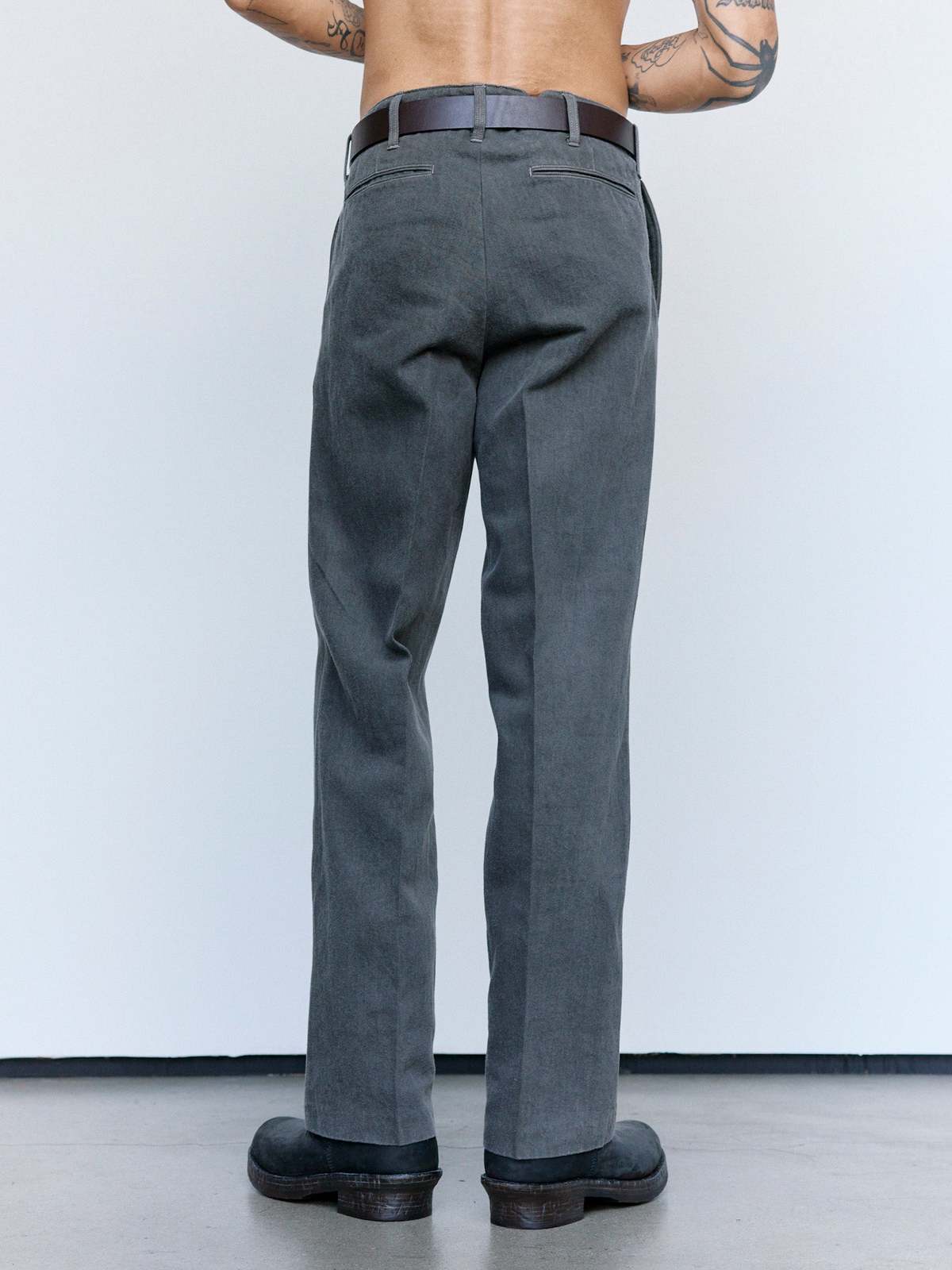 Taiga Takahashi LOT.221 Sumi Cotton Field Trousers - Image 2 of 8