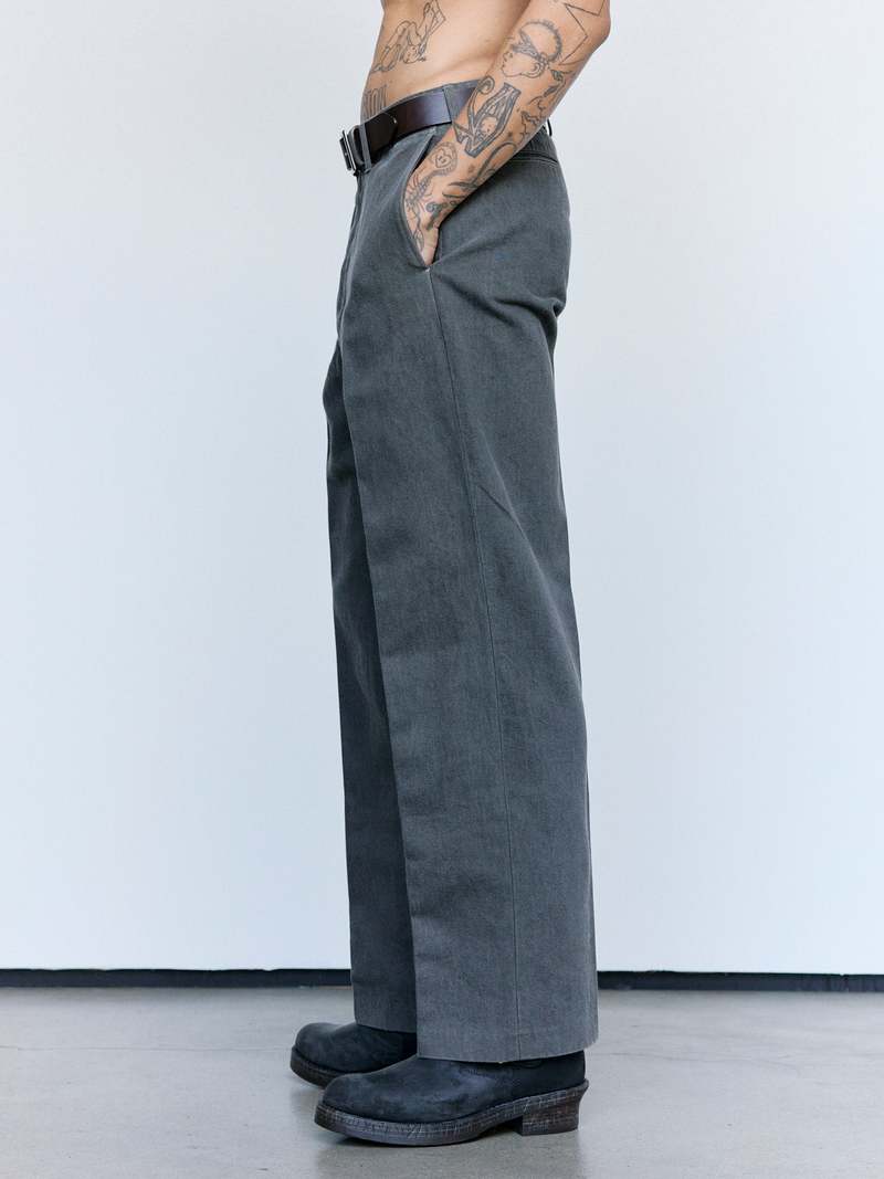 Taiga Takahashi LOT.221 Sumi Cotton Field Trousers