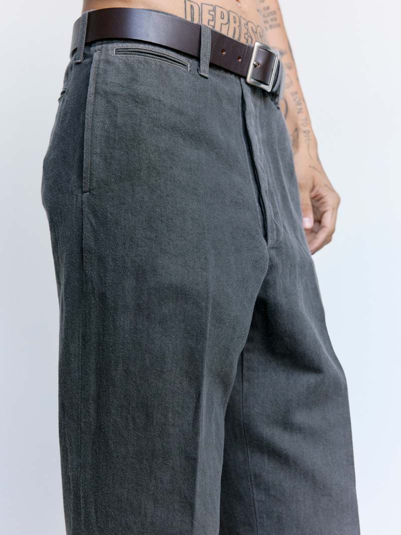 Taiga Takahashi LOT.221 Sumi Cotton Field Trousers