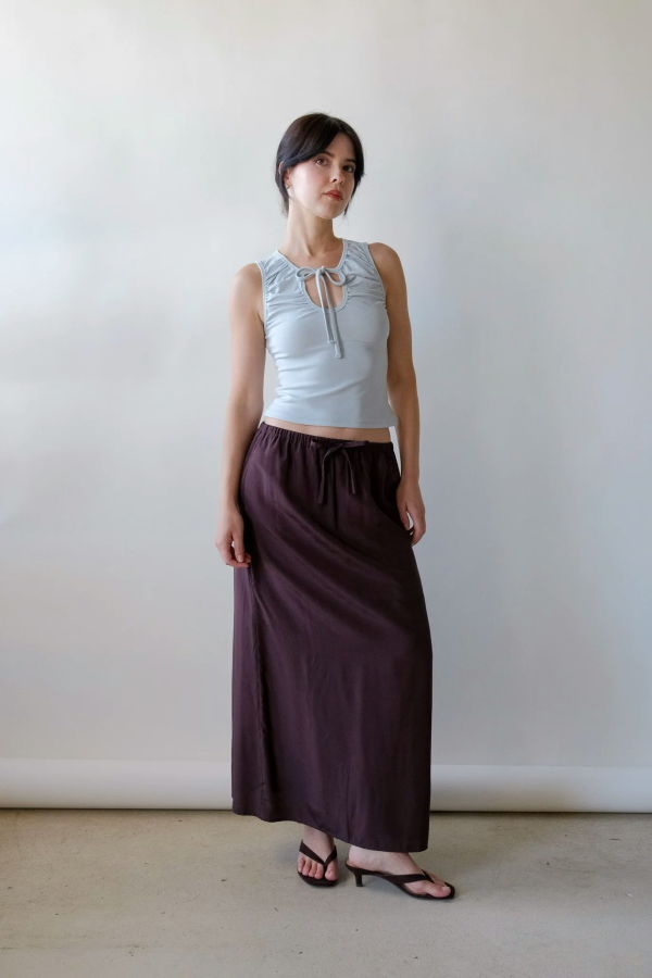 Mijeong Park Drawstring Midi Skirt