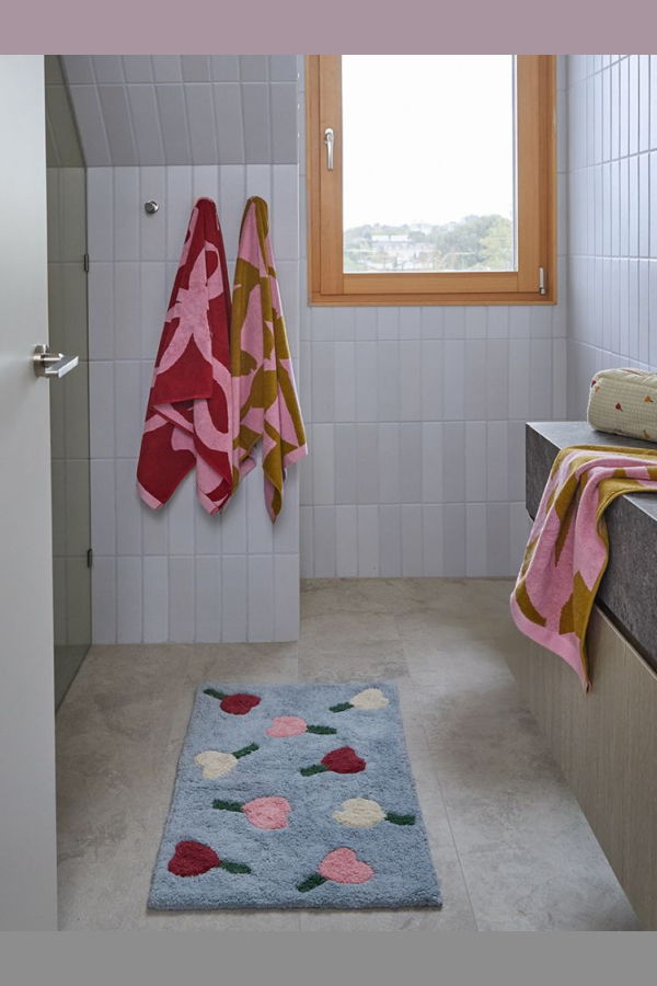 Mosey Me Forget Me Not Bath Mat