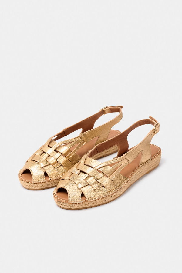 Naguisa Etel Sandals - Light Gold