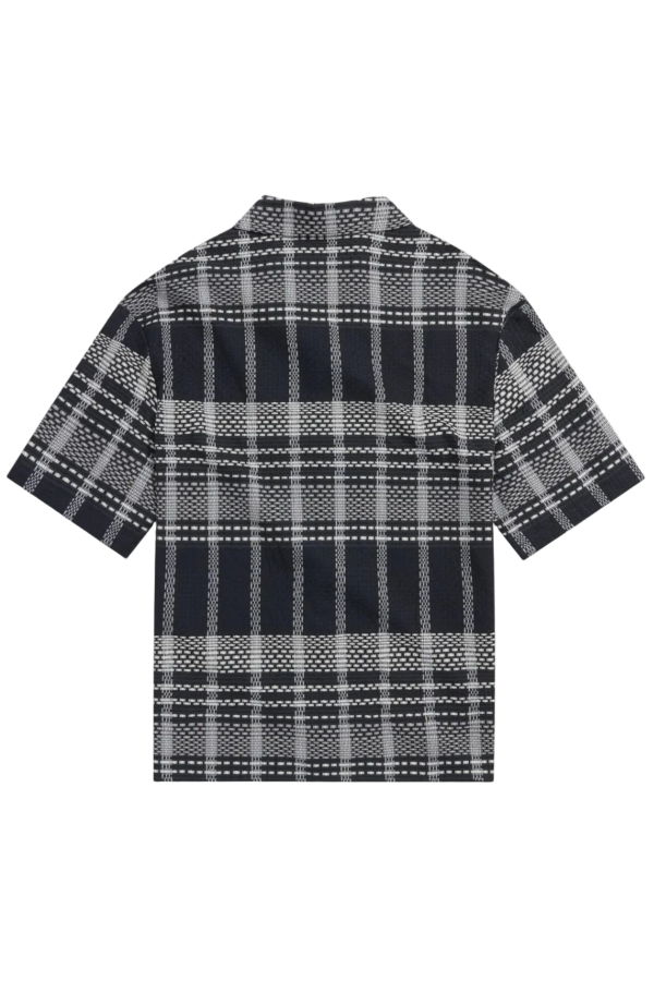 KROST Plaid Dash Bowling Shirt - Navy