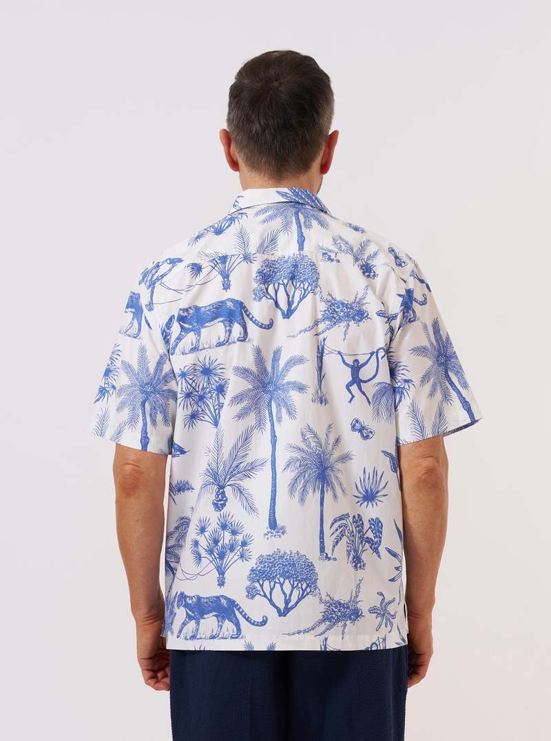 Universal Works Jungle Toile Poplin Camp Shirt