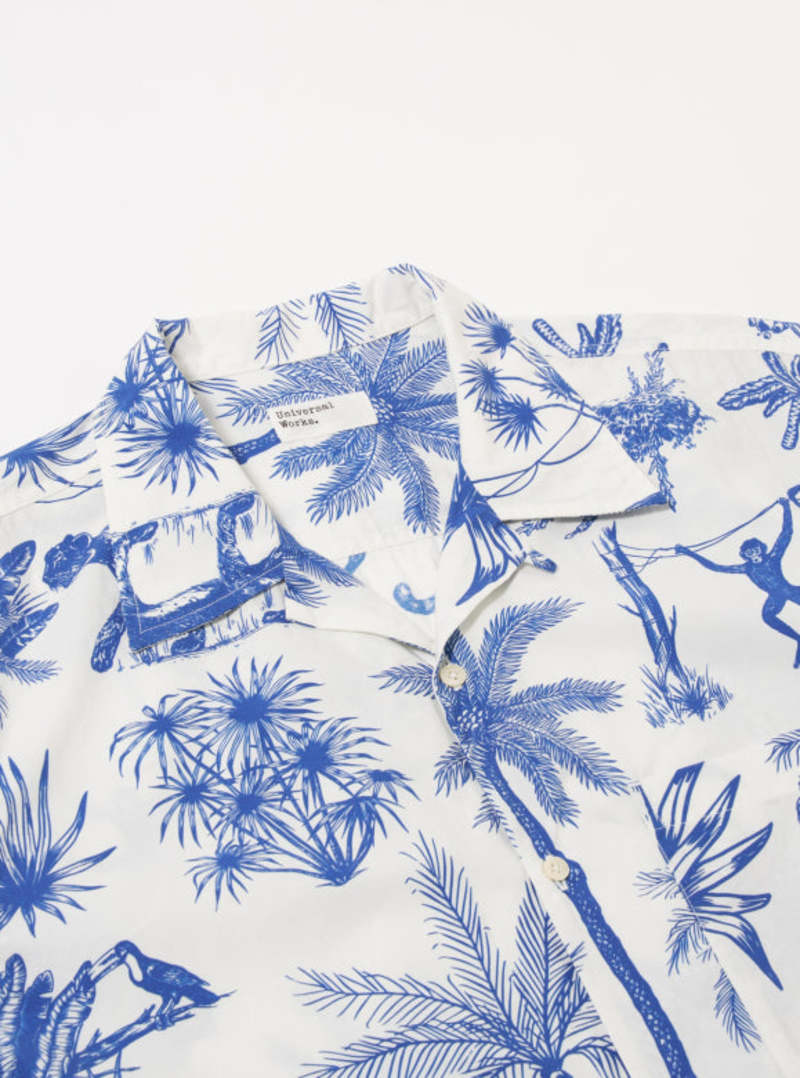 Universal Works Jungle Toile Poplin Camp Shirt