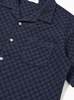 Universal Works Dot Waffle Road Shirt - Navy - Thumbnail 6