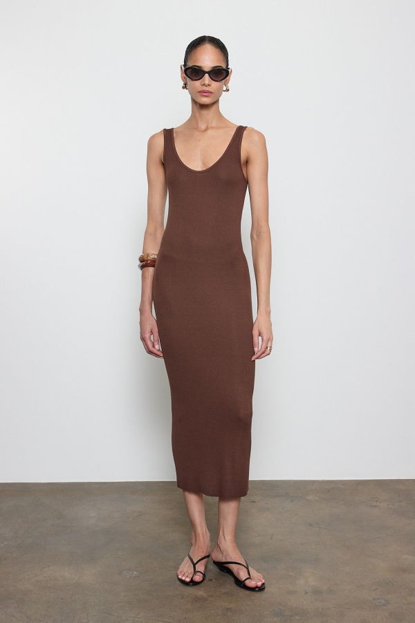 Enza Costa Silk Knit Tank Dress