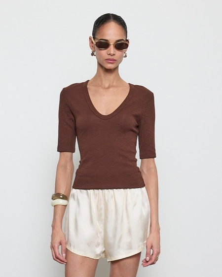 Enza Costa Slash Minidress | Garmentory