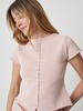Mod Ref Alana Knit Button Down Top - Thumbnail 1