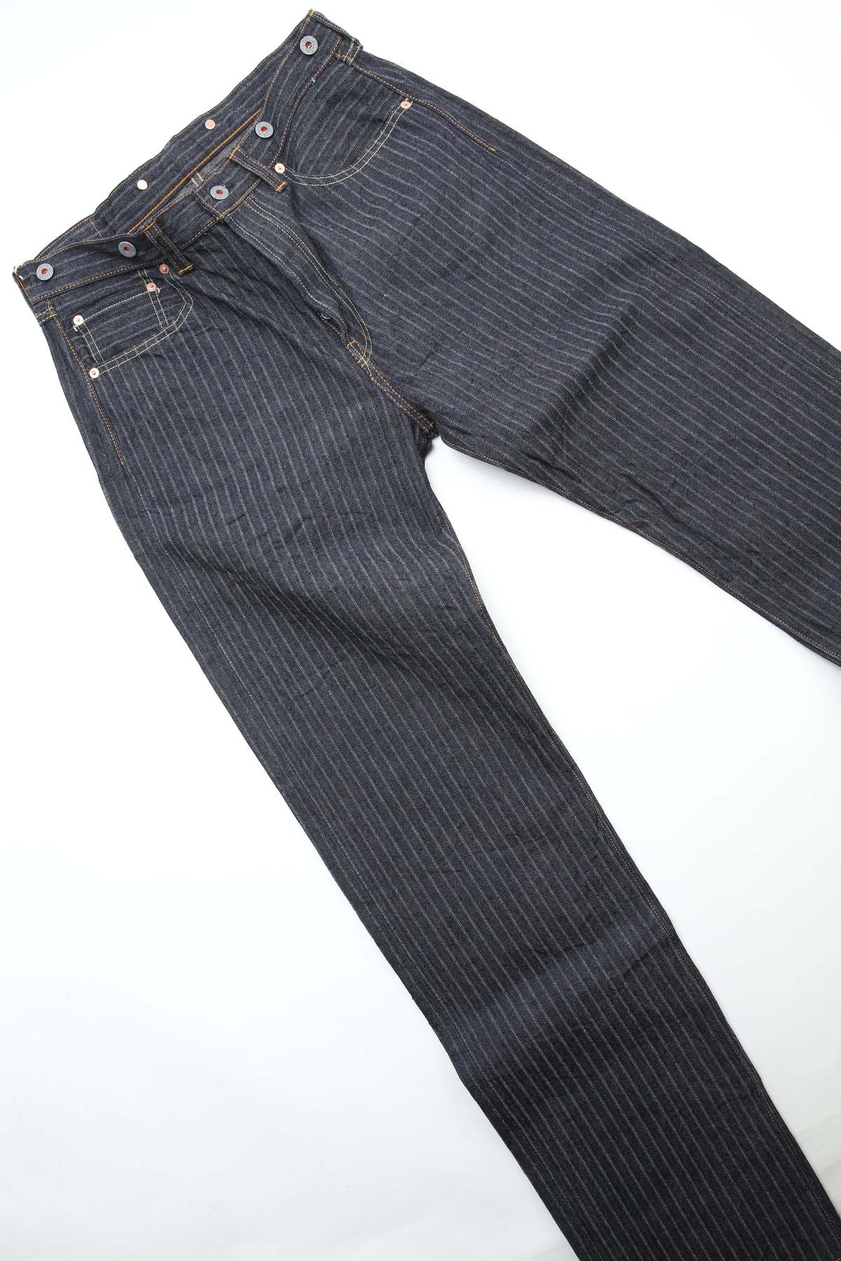 GRAPH ZERO 16oz Loose Straight Pant Needle Pull HB. ST (One Wash) - Image 6 of 17