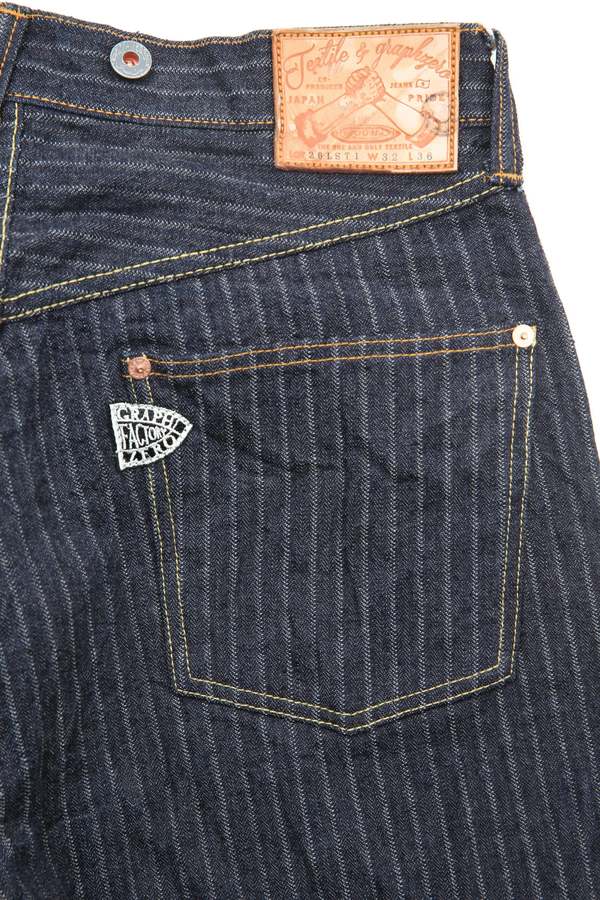 GRAPH ZERO 16oz Loose Straight Pant Needle Pull HB. ST (One Wash)
