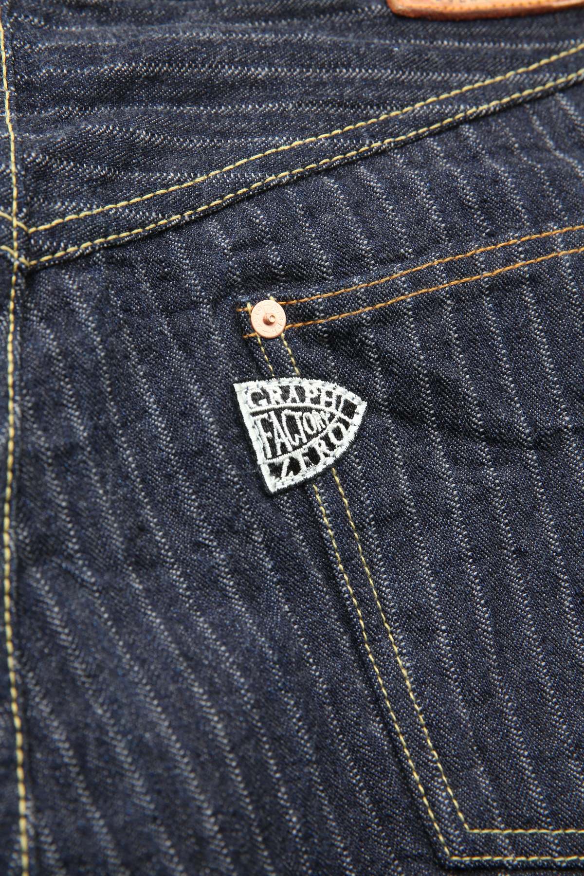GRAPH ZERO 16oz Loose Straight Pant Needle Pull HB. ST (One Wash) - Image 11 of 17