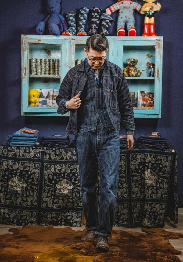 GRAPH ZERO 16oz Loose Straight Pant Needle Pull HB. ST (One Wash)